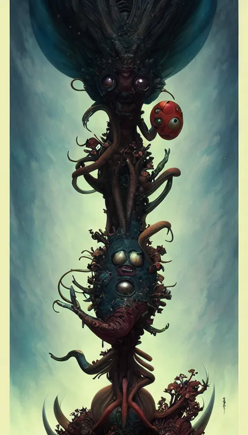 Image similar to exquisite imaginative imposing weird creature movie poster art humanoid anime movie art by : : james jean weta studio tom bagshaw frank frazetta studio ghibli