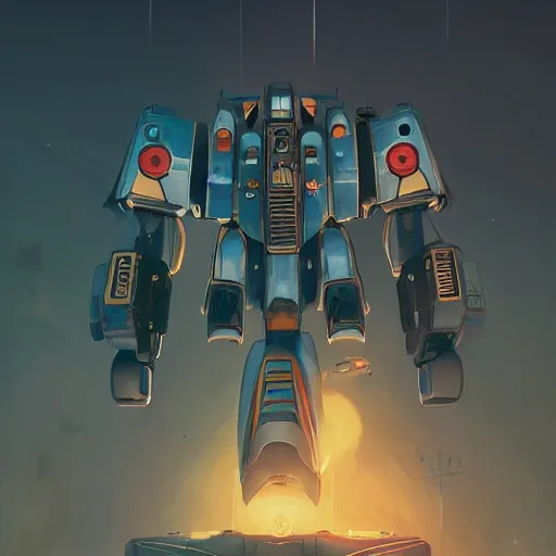 Image similar to detailed painting of gouf mobile suit by sergey kolesov, beeple, nekro, pascal blanche, rhads. in style of colorful comic noir illustration, symmetry, sci fi, hyper detailed. octane render. trending on artstation