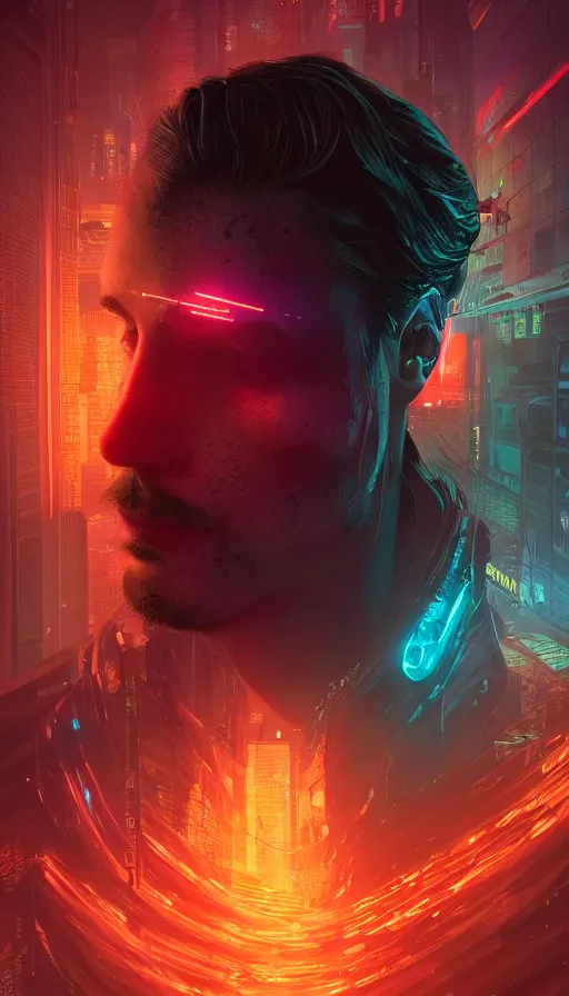 Prompt: altered carbon, rebirth, neon, dreamy vibe, fibonacci, sweat drops, insane intricate, highly detailed, cinematic, atmospheric. digital painting, artstation, concept art, smooth, sharp focus, illustration, unreal engine 5, 8 k, art by laura sava