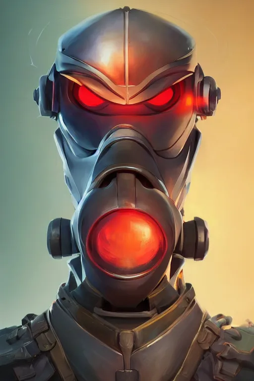 Image similar to epic mask helmet robot ninja portrait stylized as fornite style game design fanart by concept artist gervasio canda, behance hd by jesper ejsing, by rhads, makoto shinkai and lois van baarle, ilya kuvshinov, rossdraws global illumination radiating a glowing aura global illumination ray tracing hdr render in unreal engine 5