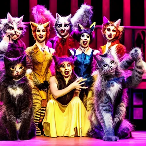 Prompt: Cats the musical played by literal cats