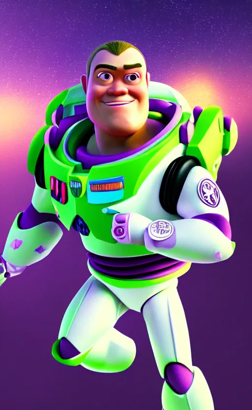 Image similar to kevin hart as buzz lightyear, dynamic lighting, photorealistic fantasy concept art, trending on art station, stunning visuals, creative, cinematic, ultra detailed