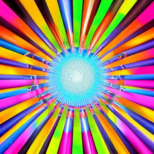 Image similar to baffling optical illusion, colorful, high resolution