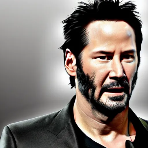 Prompt: keanu reeves as wolverine with yellow mask digital art 4 k detailed super realistic