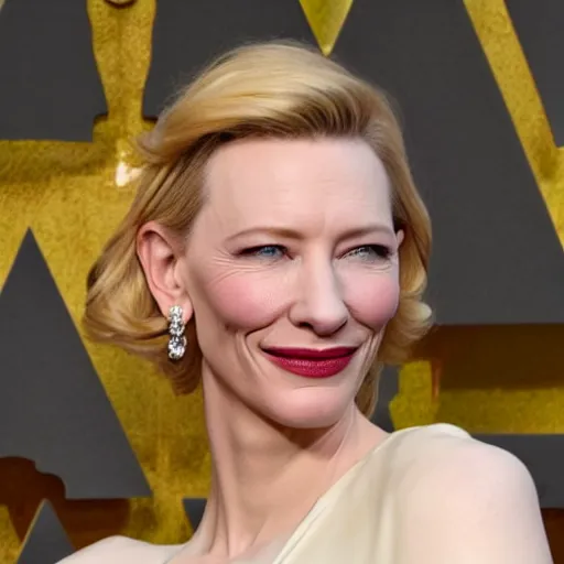 Image similar to cate blanchett, vaporeware