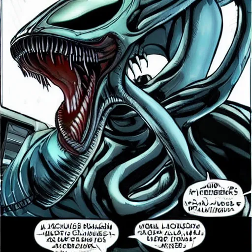 Image similar to xenomorph as venom