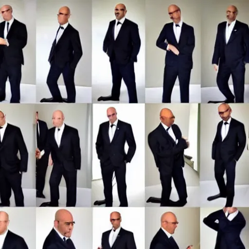 Image similar to 5 0 bald men in suits