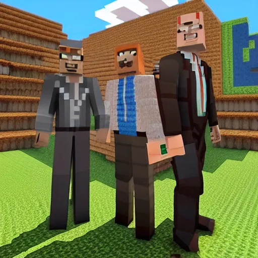 Prompt: better call saul in minecraft