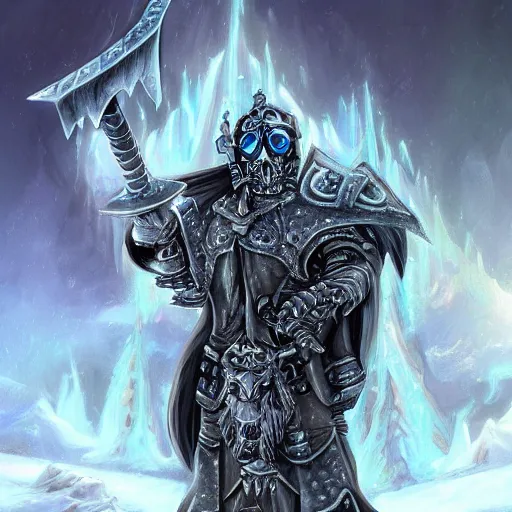 Image similar to the lich king artwork by mendoza eddie