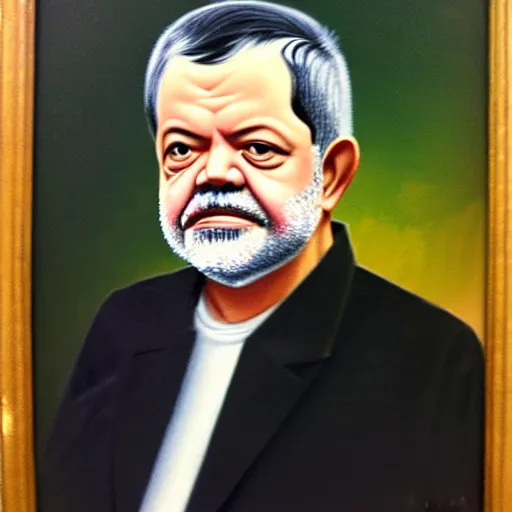 Image similar to of a portrait of luiz lula da silva, f 2. 2