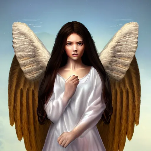 Prompt: angel, character portrait by Mircea Nicula