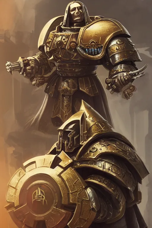 Image similar to armor portrait heros warhammer 4 0 k horus heresy fanart - the primarchs emperor by johannes helgeson animated with vfx concept artist & illustrator global illumination ray tracing hdr fanart arstation zbrush central hardmesh 8 k octane renderer comics stylized