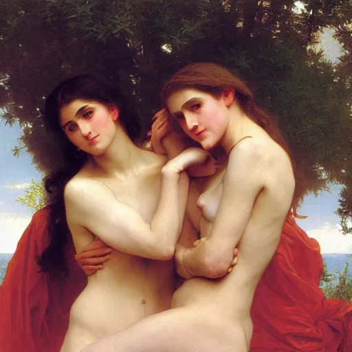 Image similar to artwork by bouguereau, high resolution