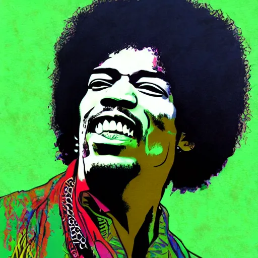 Prompt: jimi hendrix, artistic, abstract, sketch, 8 k, high detail,