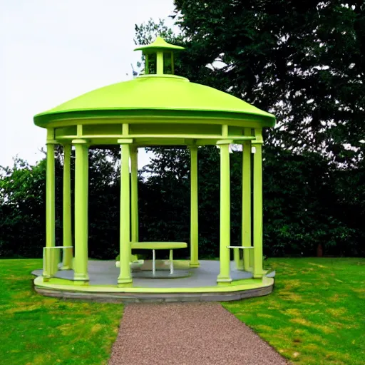 Image similar to garden gazebo, patrick caulfield