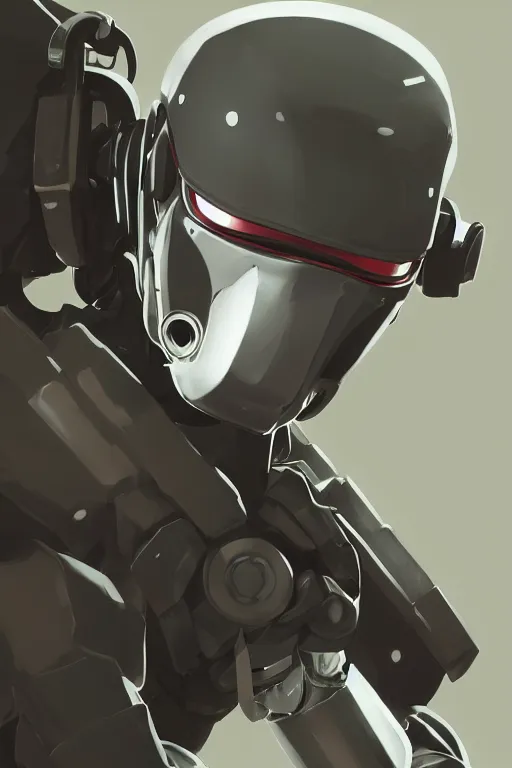 Image similar to robot ninja mask helmet metal gear solid training suit swat commando, aesthetic octane render, 8 k hd resolution, by ilya kuvshinov and cushart krentz and gilleard james, by carl warner and jim woodring, trending on artstation : 1. 5, sweet joy harmony color scheme