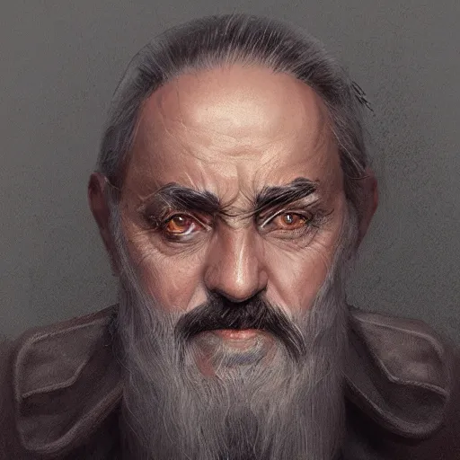 Image similar to a well designed portrait of Koksal Baba , detailed, realistic, sketch style, Artstation,Greg Rutkowski, 8K resolution.