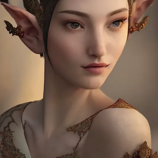 Prompt: Portrait of a young, beautiful and elegant elf queen, full of details, matte painting, concept art, smooth, by Kittichai Rueangchaichan and Ina Wong and wlop，trending on cgsociety and artstation，8kHDR，light effect，rtx on，-H 768