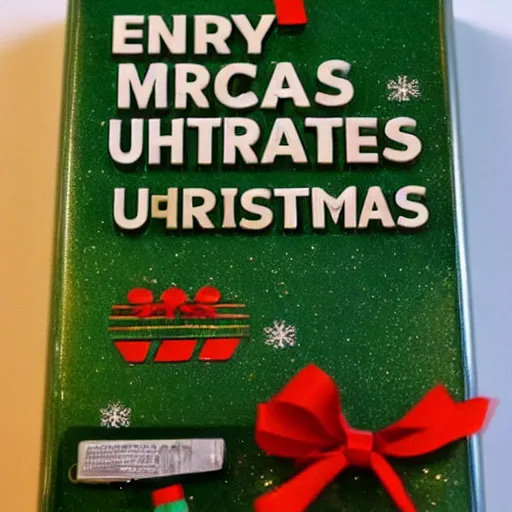 Image similar to christmas present made out of uranium