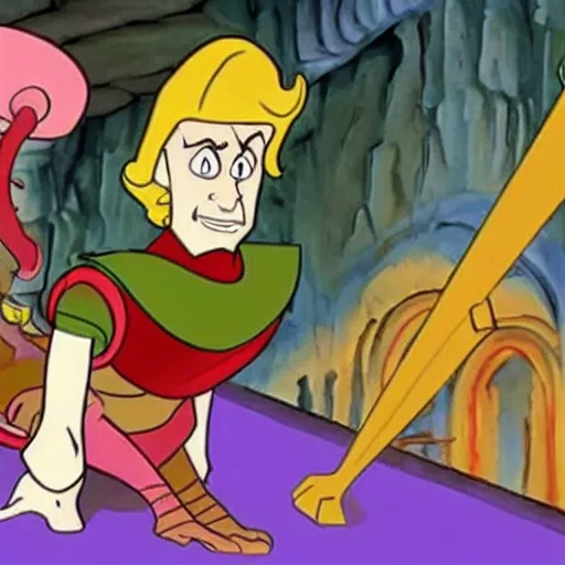 Image similar to The further adventures of Dirk the Daring, of Dragon's Lair, from Don Bluth studios