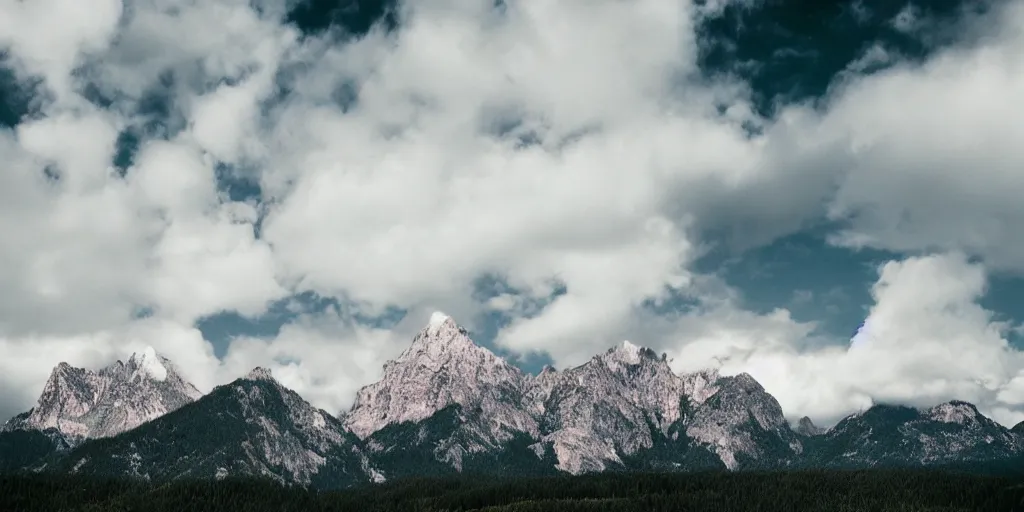 Image similar to Cloudy peaks, National Geographic magazine-style photos