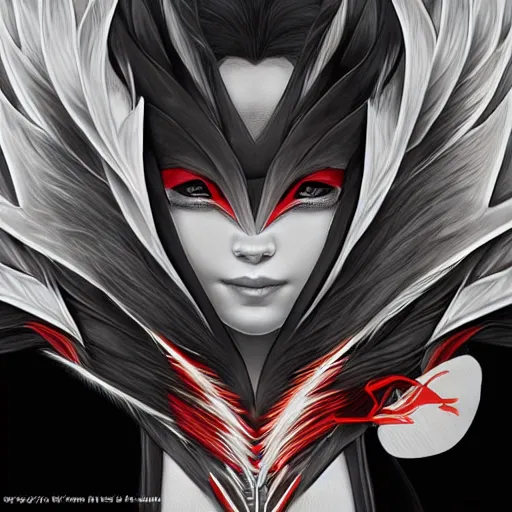 Image similar to blaziken, beautiful, detailed symmetrical close up portrait, intricate complexity, in the style of artgerm and ilya kuvshinov, magic the gathering art