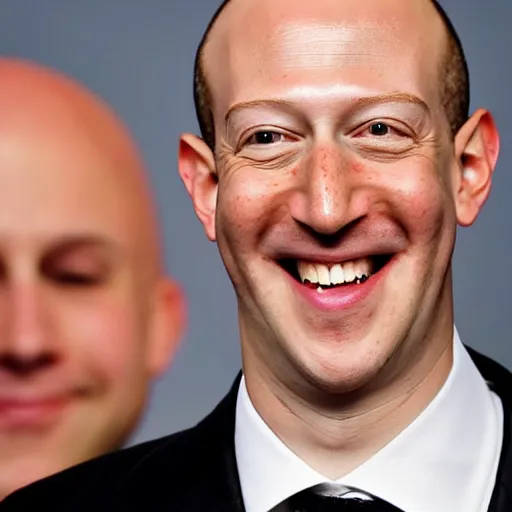 Prompt: a bald bald bald bald bald bald bald bald bald bald bald bald bald bald bald bald mark zuckerberg with smile on his face