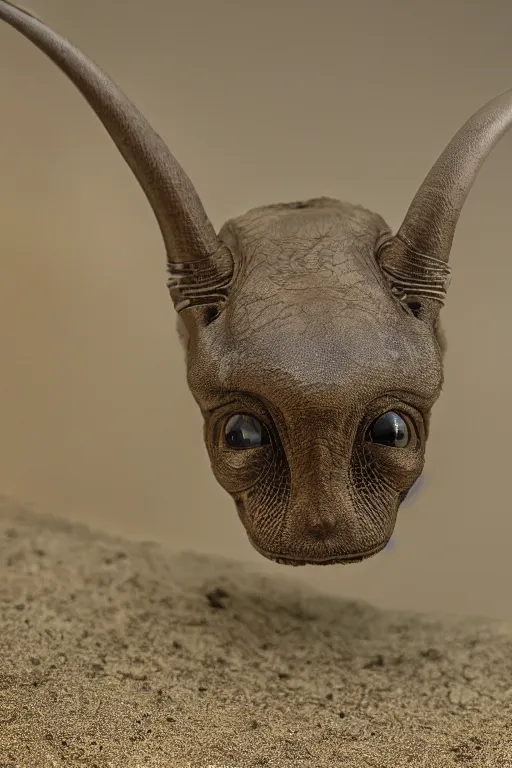 Image similar to national geographic professional photo of an alien animal, award winning, 4 k, highly detailed