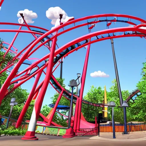 Six Flags St. Louis in Pokémon Sword and Shield | Stable Diffusion ...