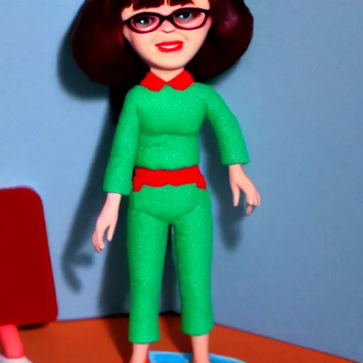 Prompt: claymation velma in the style of coralina