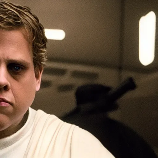 Image similar to jonah hill as luke skywalker in star wars episode 6, 8k resolution, full HD, cinematic lighting, award winning, anatomically correct