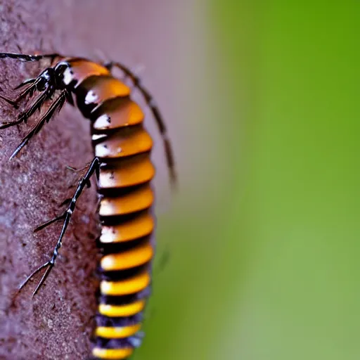 Image similar to jumping centipede, nature, macro, green