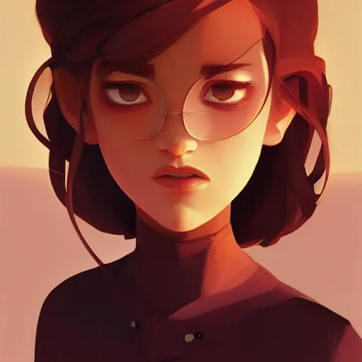 Image similar to face icon stylized minimalist breakfast at tiffany's, loftis, cory behance hd by jesper ejsing, by rhads, makoto shinkai and lois van baarle, ilya kuvshinov, rossdraws global illumination