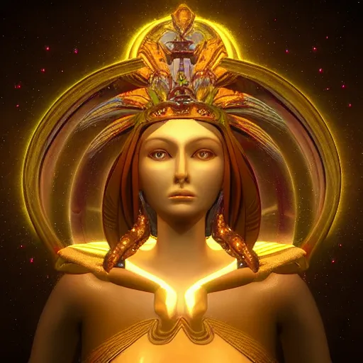 Prompt: “beautiful divine galaxy goddess deity made in unreal engine 4”