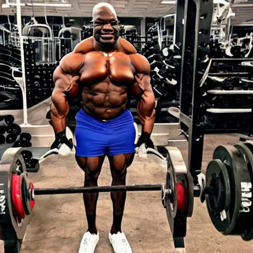 Image similar to ronnie coleman with trenbolone cow