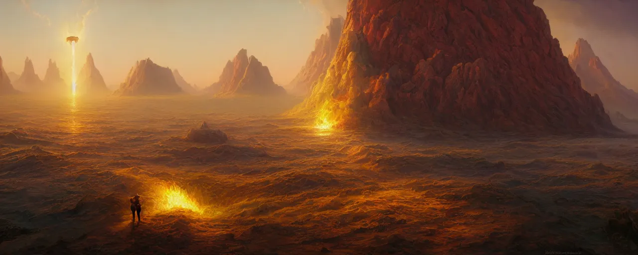 Prompt: the end of the world, highly detailed oil painting, unreal 5 render, rhads, bruce pennington, tim hildebrandt, digital art, octane render, beautiful composition, trending on artstation, award - winning photograph, masterpiece