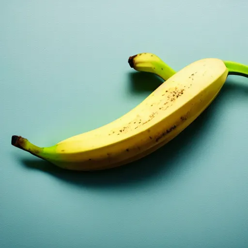 Prompt: perfect spotless banana in utter solitude.