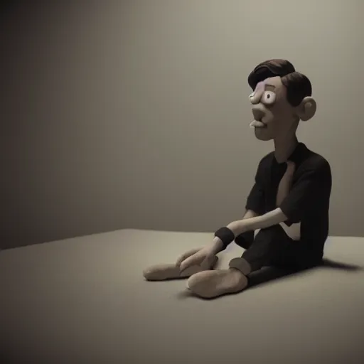 Image similar to soyjack, hyperrealistic, claymation, volumetric lighting, 3 5 mm film still, concept art