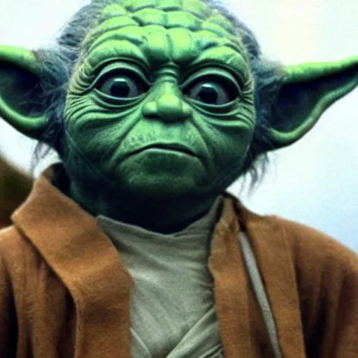 Image similar to 1 9 8 0 s photograph of yoda in the goonies