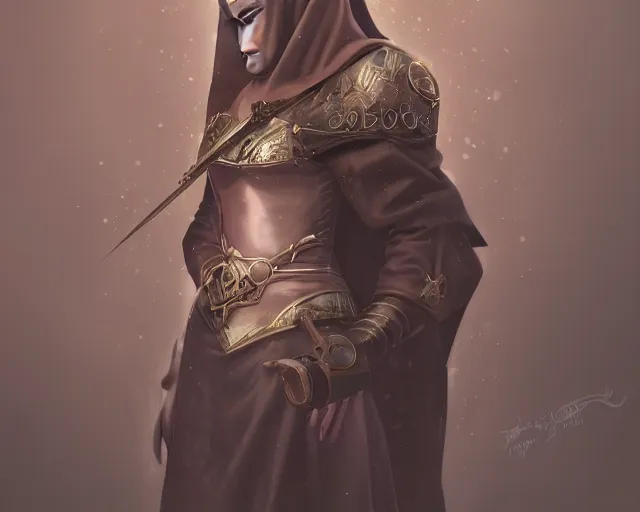 Image similar to The unhealthy, predictable, cruel nun who is estranged nobility, , fantasy art, illustration, epic, fantasy, intricate, elgant, highly detailed, digital painting, artstation, concept art, smooth, sharp focus, in teh style of tony start