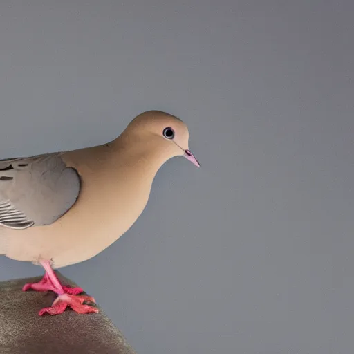 Image similar to high quality studio photography of a dove, solid background - W 960