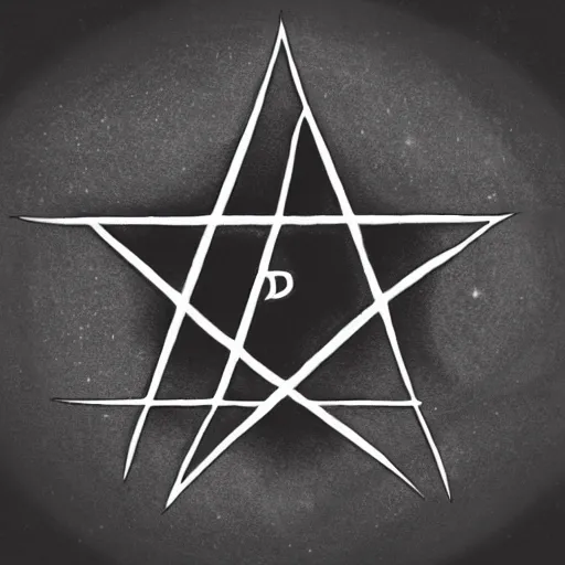 Prompt: magic pentagram iconography old book logo diablo blizzard digital art, trending on art station kvlt by peder balke by fernando forero mystic high contrast bold colors noir