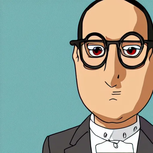 Prompt: buster bluth, from arrested development, animated by hayao miyazaki