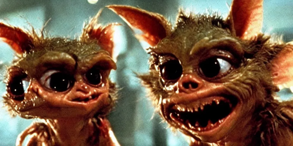Image similar to frame from IT gremlins