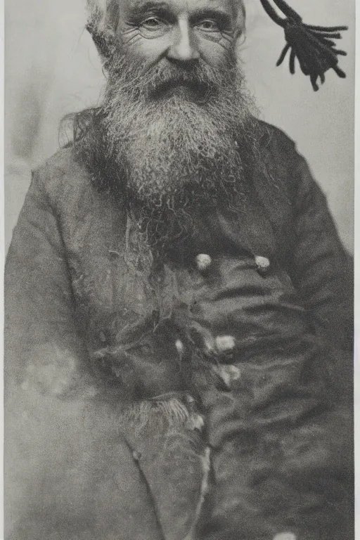 Prompt: a Gelatin-silver print of a grizzled old sea captain