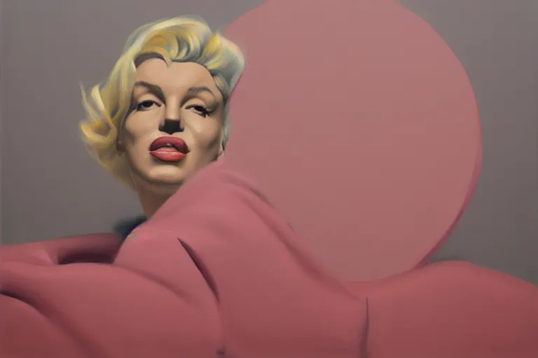 Image similar to portrait of merlyn monroe artwork by tim eitel