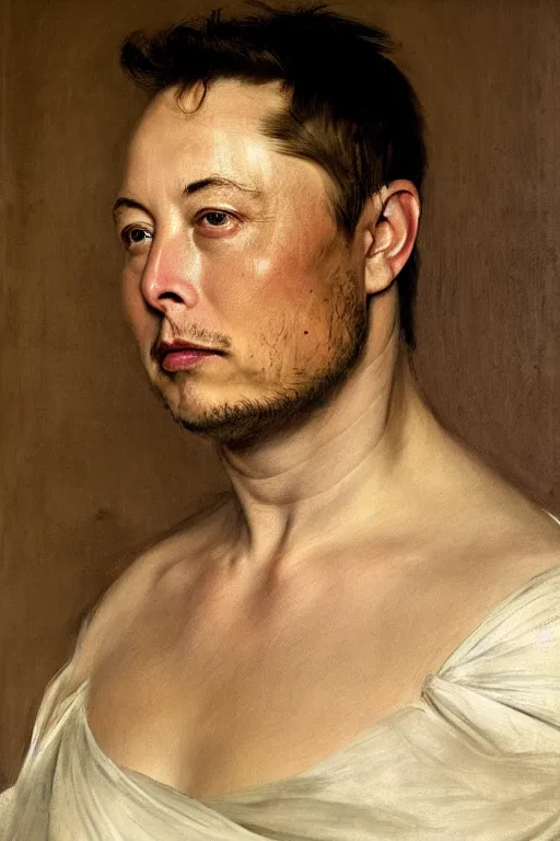 Image similar to beautiful oil matte portrait painting, elon musk as the god emperor of ancient rome, art by anders zorn, wonderful masterpiece highly detailed, beautiful cinematic light deep focus, elegant, digital painting, smooth, sharp focus, golden ratio, dramatic illumination, ultra realistic, 8 k, art by artemisia lomi gentileschi and caravaggio