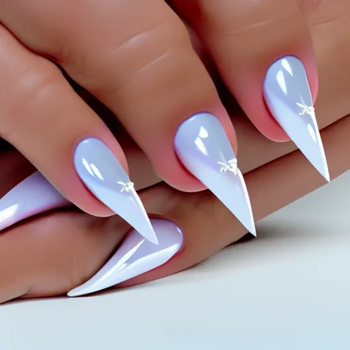 Prompt: acrylic stiletto nails, 8k, Trending on artstation, photorealistic resolution