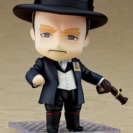 Image similar to nendoroid winston churchill, detailed, custom