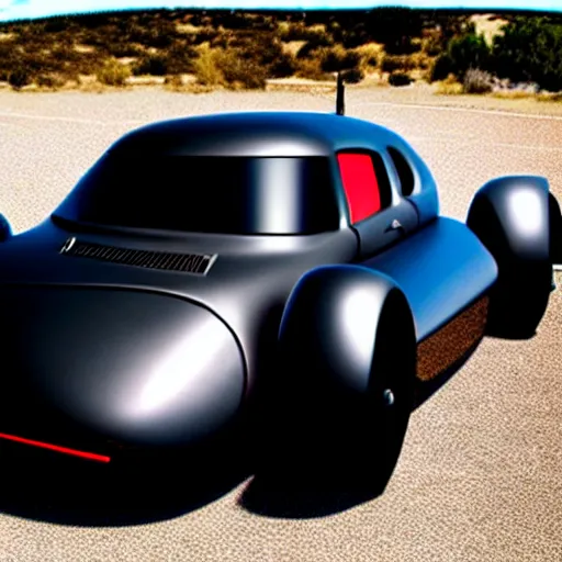 Prompt: an image of a replica car of joe rogan. joe rogan mobile car design.